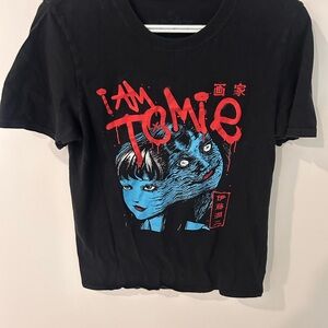Junji Ito Collection Black and Red Tomie Art Print Tee

#crunchyroll